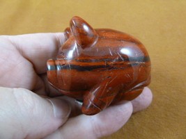 (Y-PIG-PO-711) Red Jasper Roly Poly Pot Belly Pig Gemstone Figurine Pigs Carving - £14.01 GBP
