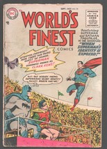 World&#39;s Finest #78 1955-DC-Superman secret identity exposed Batman- Supe... - £111.85 GBP