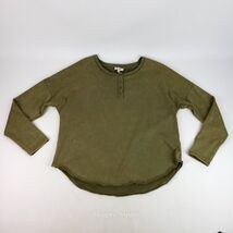 Umgee Women's Top Long Sleeve Olive Green Pull Over Medium  - $24.19