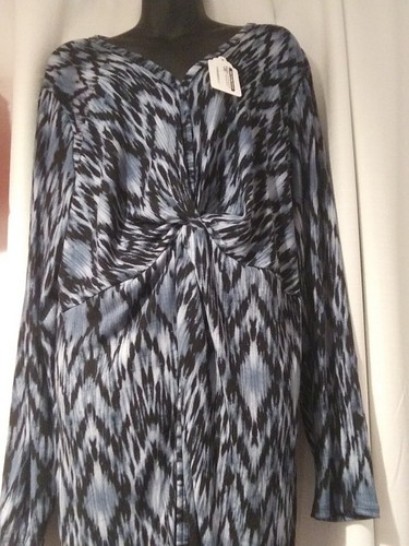 Boutique Story Teller Womans Long Dress Twist 2X - $14.95
