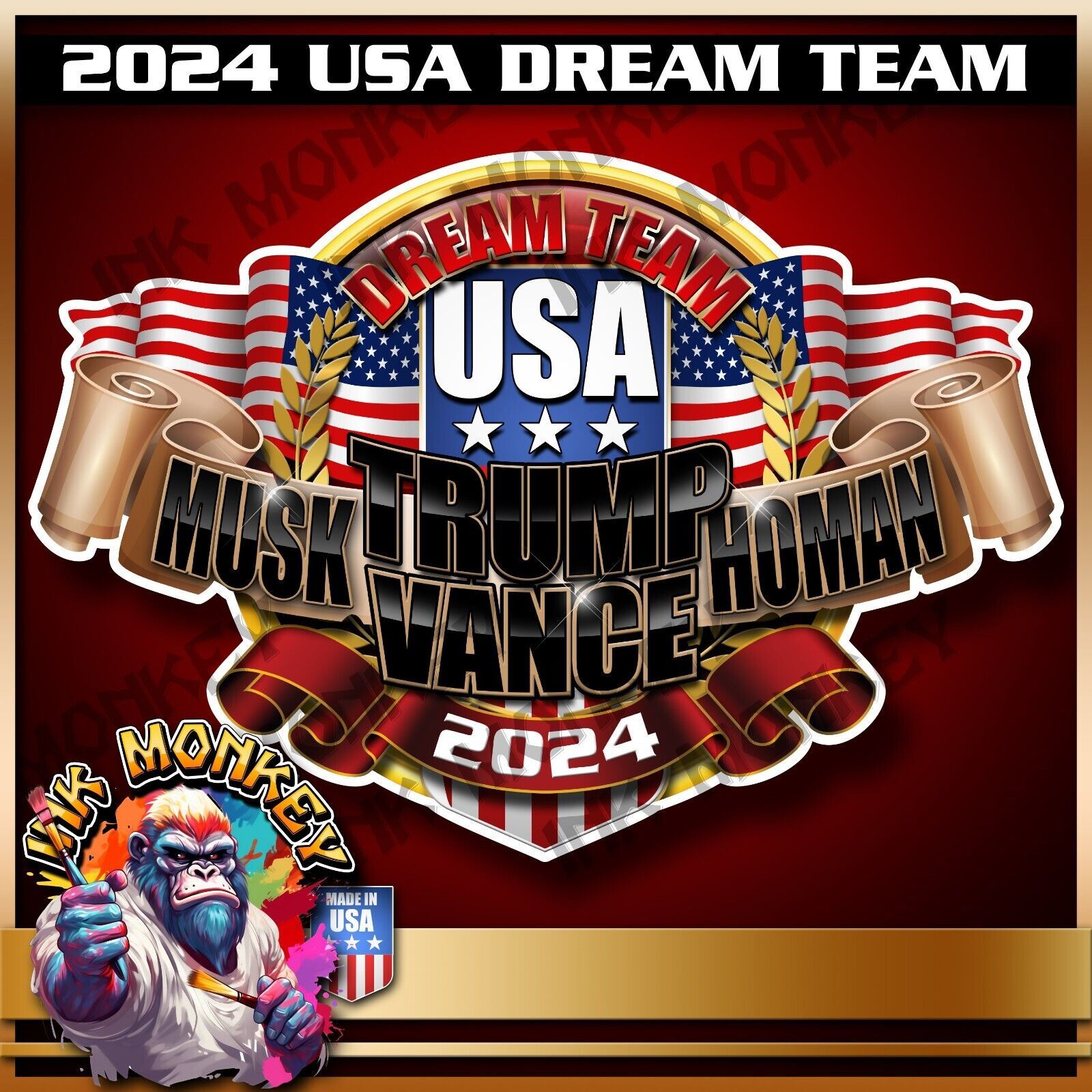 Trump Vance '24 T-Shirt donald jd president election 2024 usa america freedom Trump Vance '24 T-Shirt donald jd president election 2024 usa america freedom