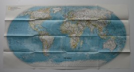 National Geographic World Map October 1992 - $6.99 CAD