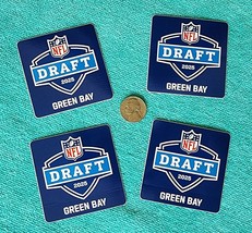FOUR (4) - 2025  &quot;GREEN BAY&quot; NFL DRAFT DECALS / STICKERS - VINYL - NEW &amp;... - $8.86