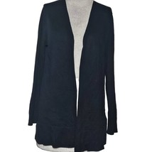 Simple Black Cardigan Sweater Size Large - £19.39 GBP