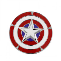 Captain America 3D Star Shield Belt Buckle Multi-color - £24.16 GBP