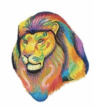 Nature Weaved in Threads, Amazing Animal Kingdom [ Vibrant Lion in Water... - £33.55 GBP