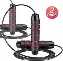 Jump Rope Workout Fitness Skipping Rope 2Pack Adjustable Boxing Rapid Speed Rope - £11.51 GBP