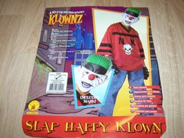 Teen Size Rubies Slap Happy Klown Gangster Clown Halloween Costume with Mask New - £25.57 GBP