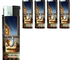 Celestial Whimsy Set of 5 Sun and Moon C5 Design Electronic Butane Lighter - $15.79
