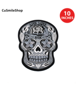 Live Love Ride Sugar Skull Patch Embroidery 10 Inches Iron On Day of the... - €36,83 EUR