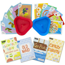 Set of 4 Classic Children&#39;s Card Games w/ 2 Cardholders - £24.01 GBP