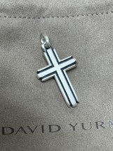 David Yurman .925 Sterling Silver Religious Deco Cross Pendant Men&#39;s L - $395.98