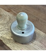 Vintage Biscuit Donut Cookie Cutter Round Aluminum Wood Handle 2” - $11.30