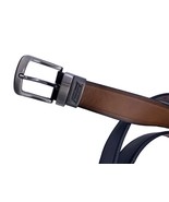 Dickies Reversible Belt 46 48 Mens Black Brown Leather Double Stitched L... - $33.56