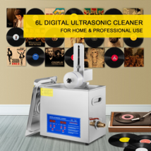 6L Ultrasonic Vinyl Cleaner, 180W Machine for 7-12 Inch Records with Dry... - $239.99