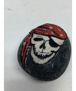 PIRATE EMBROIDERED PATCH ON STONE ART COLLECTIBLE KG - $13.68 CAD
