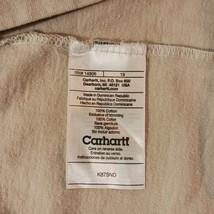 Carhartt K87DES Men's Cotton Tan/Beige Short Sleeve T-Shirt Size XL Chest 53" image 5