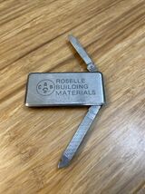 Vintage Promotional Roselle Building Materials Money Clip Pocket Knife K... - $9.90