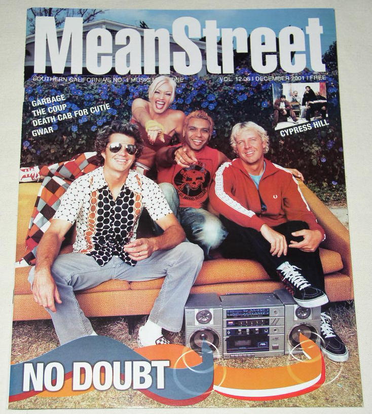 NO DOUBT GWEN STEFANI MEAN STREET MAGAZINE VINTAGE 2001 - $29.99