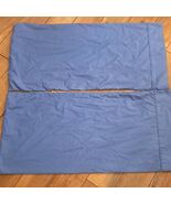 Wamsutta pillowcase set 2 King Blue cotton polyester pillow case cornflower - $40.84 CAD