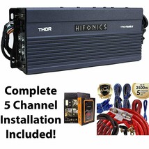 Hifonics TPS-A600.5 600W 5-Channel Compact Power Amplifier + 5 Channel Amp Kit - £226.20 GBP