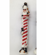 Christmas Figurine Tall Santa w/ Penguin 12 inches Tall - $181.26 MXN