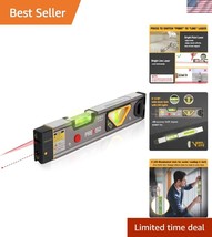 Accurate 12&quot; Laser Level &amp; Spirit Level with Magnetic Support for Easy A... - €51,78 EUR