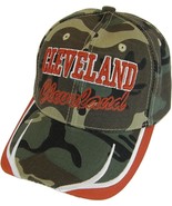 Cleveland City Name Block and Script Lettering Baseball Cap with Embroid... - $27.28 CAD