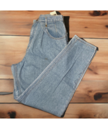 Vtg Womens L.L. Bean Light Blue Denim Super Bleach Baggy Jeans Pants 14/32 - £15.11 GBP