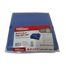 Hyper Tough Weather Resistant Light Duty 6 x 8' Polyethylene Tarp - $17.40