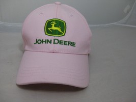 John Deere Ladies Pink Embroidered Cap Hat Rn# 114640 100% Cotton - £9.37 GBP