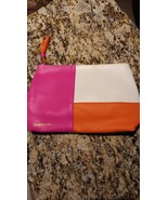 ELIZABETH ARDEN PINK ORANGE WHITE ZIPPERED MAKEUP COSMETIC TRAVEL TOTE B... - €8,41 EUR
