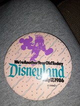 Vintage Walt Disneyland 80&#39;s Birthday 1986 Pin Button Pinback Collectible Disney - £7.00 GBP