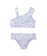 Wonder Nation Girls Asymmetrical Bikini Swimsuit with UPF 50 - Size XS (... - €7,06 EUR