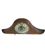 Vintage Electric Spartus Mantle Clock, Wood &amp; Brass, Works, Rare - £63.24 GBP