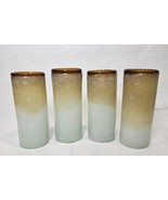 Napoleone Martinuzzi, Venini, Murano Set of Four tall glasses 6&quot; - $1,911.61 MXN