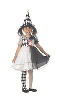 California Costume - Toddler Girls Little Harlequin Clown Costume - Larg... - $26.85