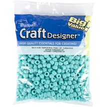 Darice Pony Beads, 6 by 9mm, Turquoise, 720Pack - £14.91 GBP