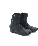 REAL LEATHER HIGH TECH MENS SHORT MOTORBIKE MOTORCYCLE RACING SPORTS SHO... - €50,83 EUR