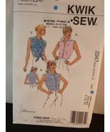 KWIK SEW 2247 Pattern Western style sleeveless yoked XS S M L XL Uncut - $11.40 CAD