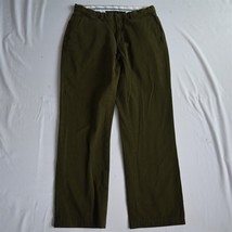 Polo Ralph Lauren 32x32 Olive Green Classic Fit Flat Front Recent Chino ... - £30.89 GBP