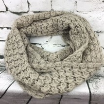 14Th &amp; Union Infinity Scarf Beige Chunky Knit Loop Soft Warm Winter 12X36”  - $6.92