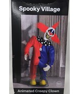 Gemmy Spooky Village Creepy Killer Clown 29.5 inches. Halloween - $1,164.07 MXN