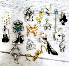 Cheerleading Pendants Charms Jewelry Making Lot of 18 Skates Bunny VW Poodle - £15.74 GBP