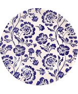 9.5 Inch Raised All Over Blue Flowers Pasta Bowl Set of 6 - $88.05