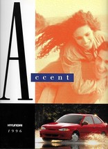 1996 Hyundai ACCENT sales brochure catalog US 96 L GT - £4.76 GBP