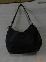Dana Buchman Hobo Pebbled Leather Shoulder Bag Brown/Silver | Size: L - £27.69 GBP