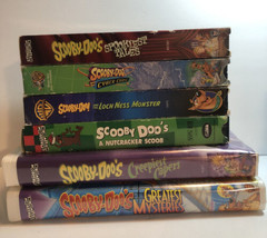 SCOOBY DOO VHS Movie Lot of 6 Scooby-Doo loch cyber scoob tales mysteries capers - £14.12 GBP