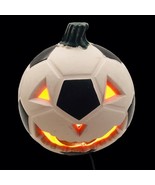 Vintage Y2K Halloween Soccer Ball Pumpkin Jack O Lantern Light Decor - €20,02 EUR