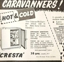 1954 Bottogas Caravan Refrigerator Cresta Buta Advertisement Automobilia... - $372.61 MXN